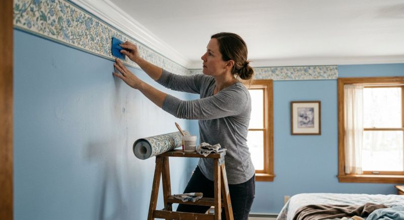Bedroom Wallpaper Installation in Olathe, KS